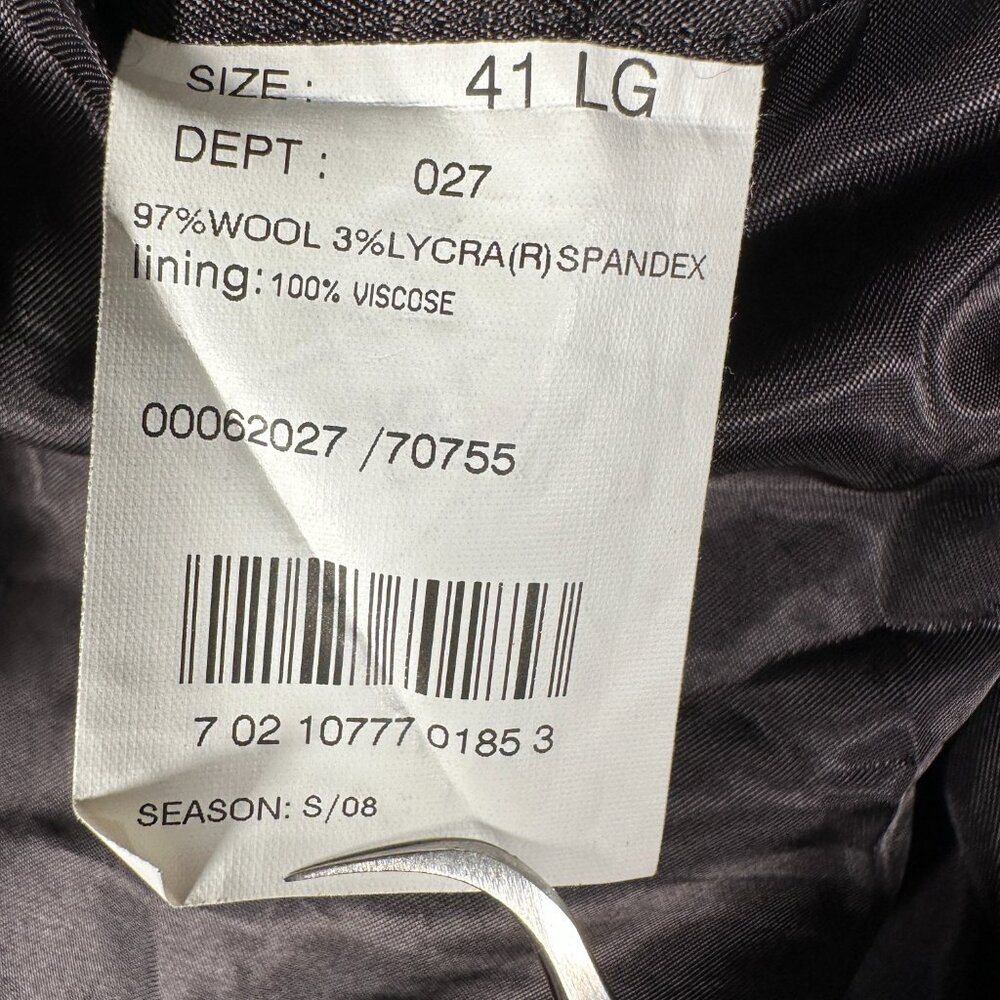 Brooks Brothers Blazer Men Size 41L Striped Wool Blend 346 Stretch Two Button - Picture 9 of 9